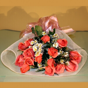 Image of Bouquet of pink roses